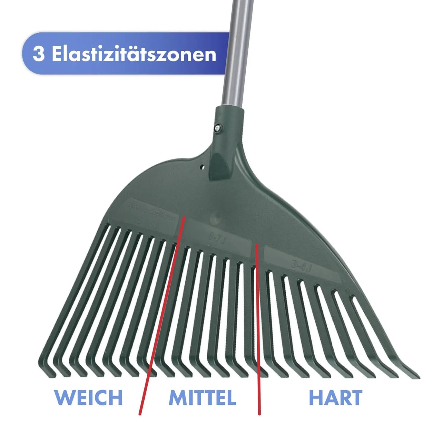 Gartenrechen mit Teleskopstiel MAXIMEX