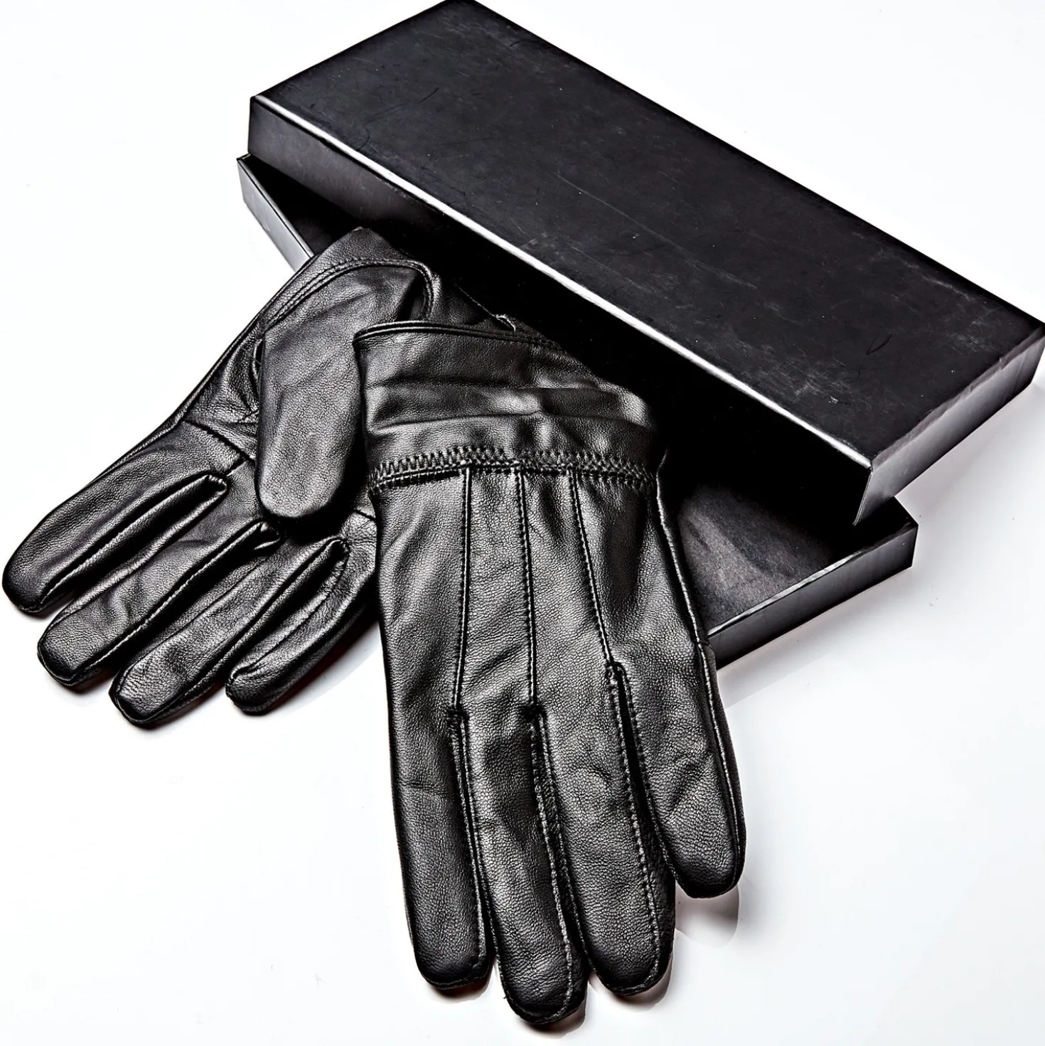 Handschuhe Lammleder, schwarz