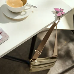 Handtaschenhalter „Schmetterling” pink