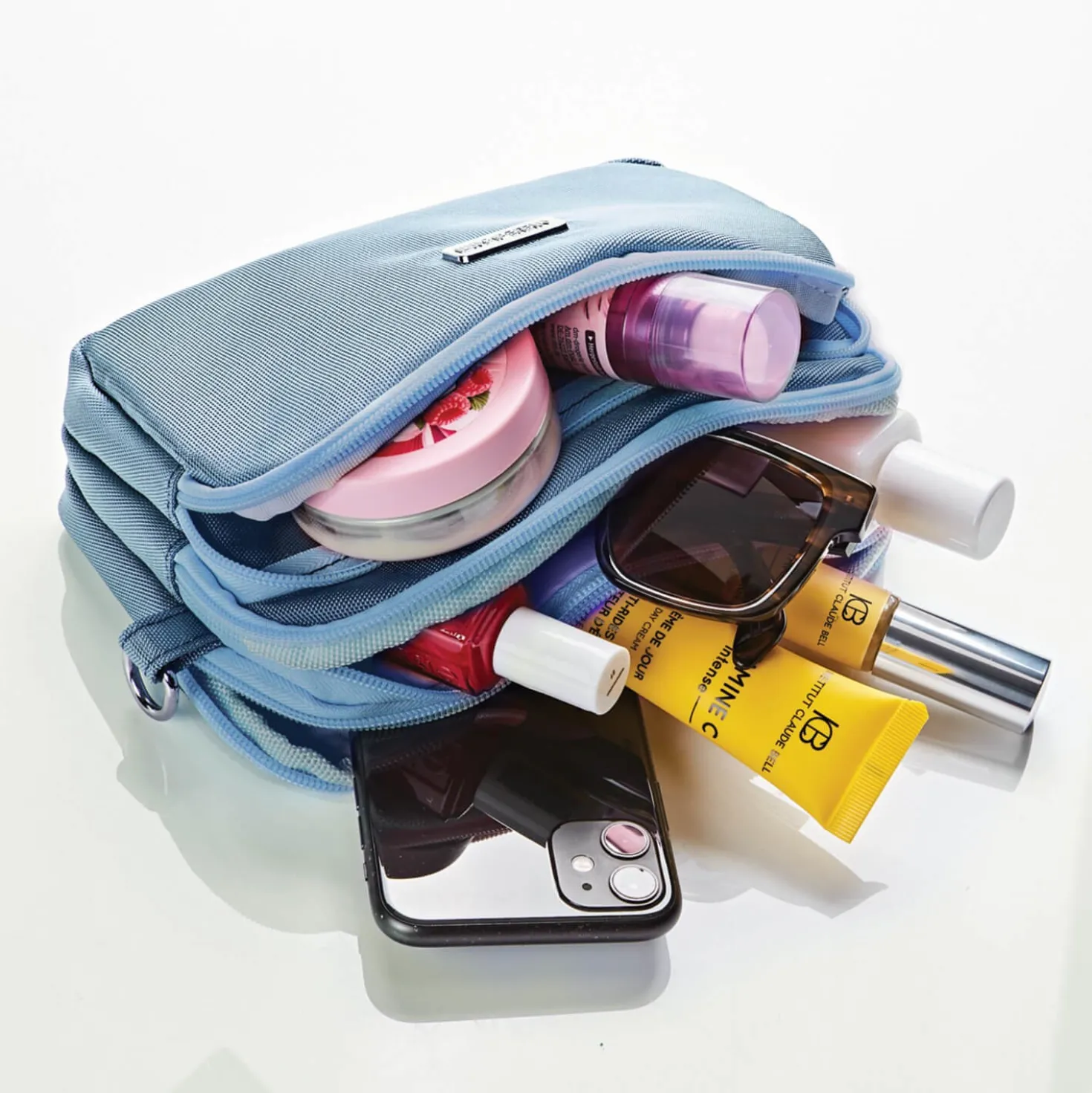 Handtasche "Raja" mit RFID-Schutz blau Amélie di Santi