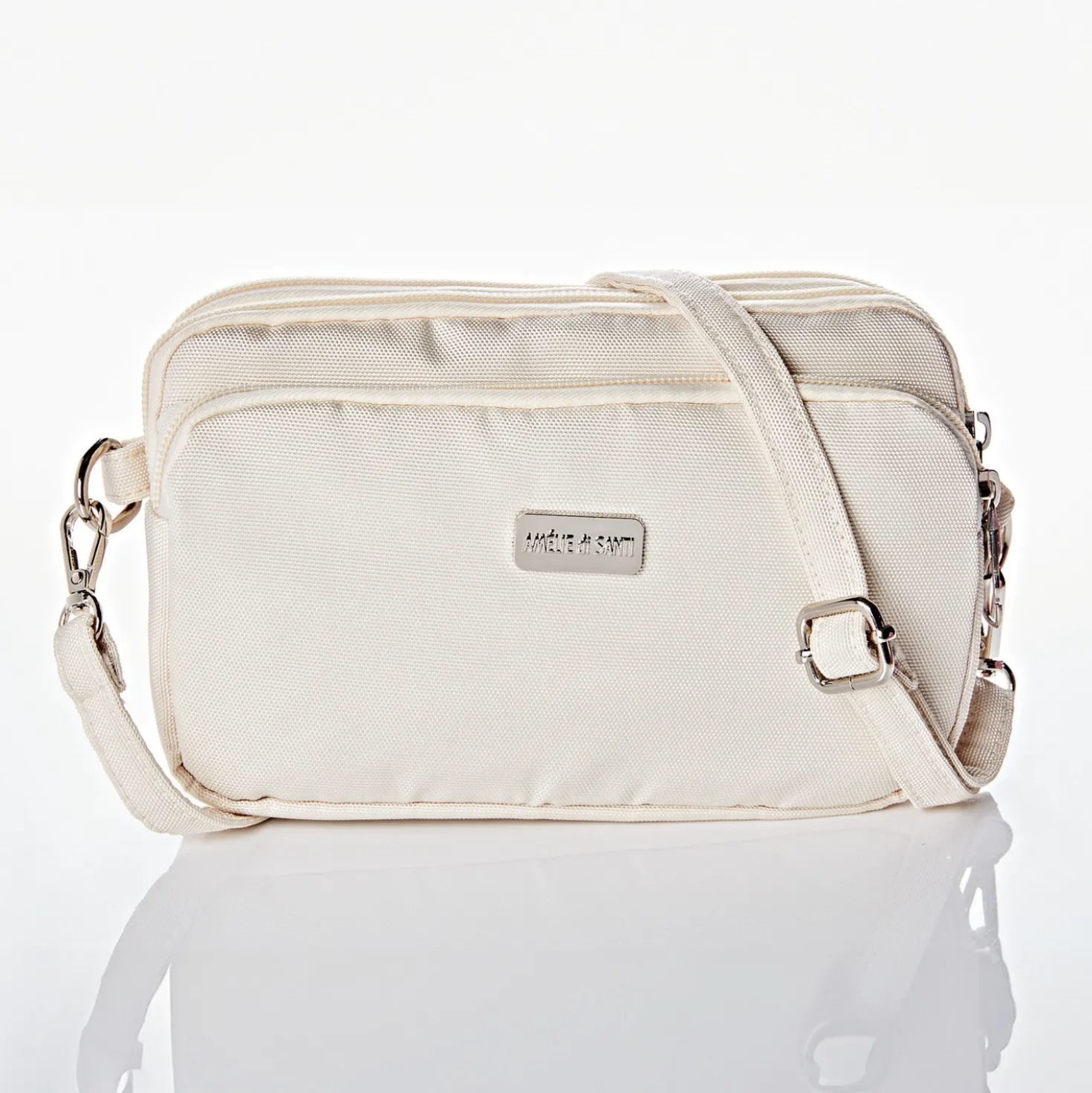 Handtasche "Raja" mit RFID-Schutz beige Amélie di Santi
