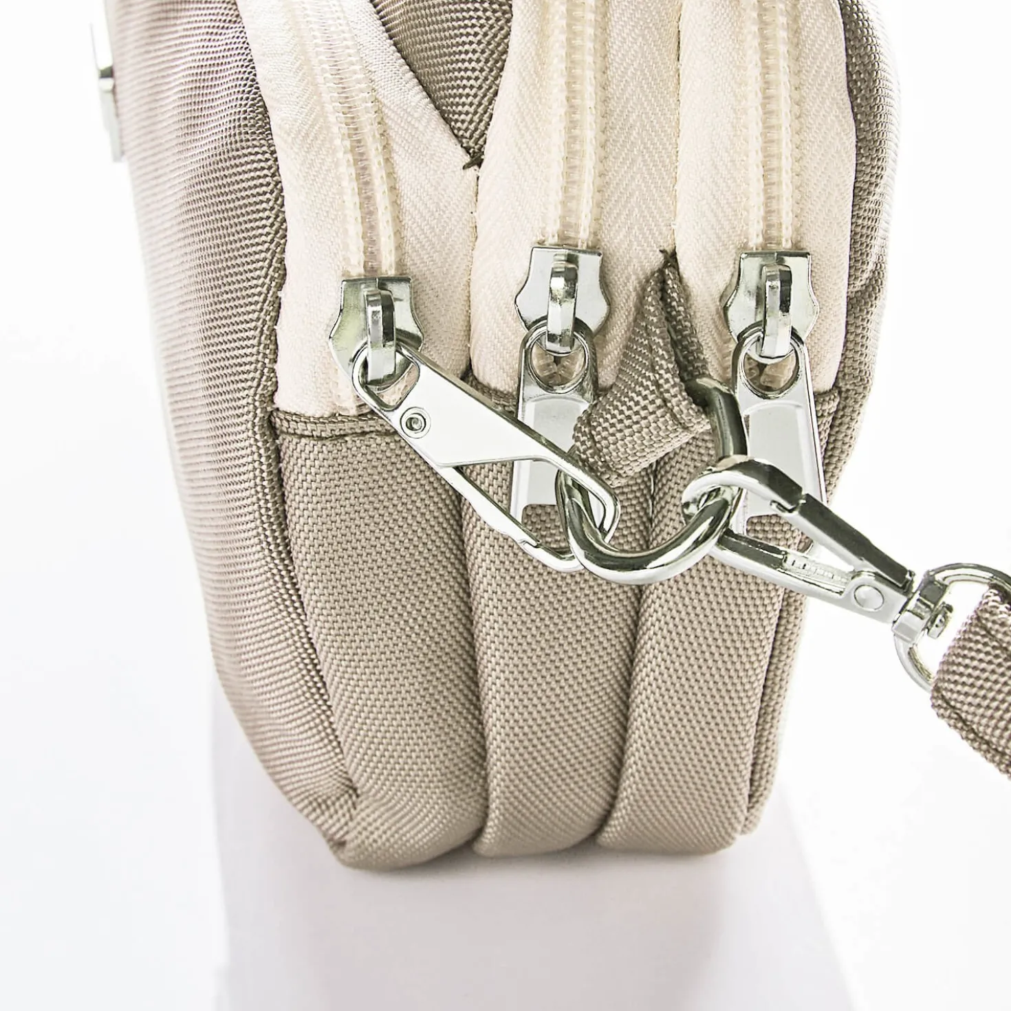 Handtasche "Raja" mit RFID-Schutz beige Amélie di Santi