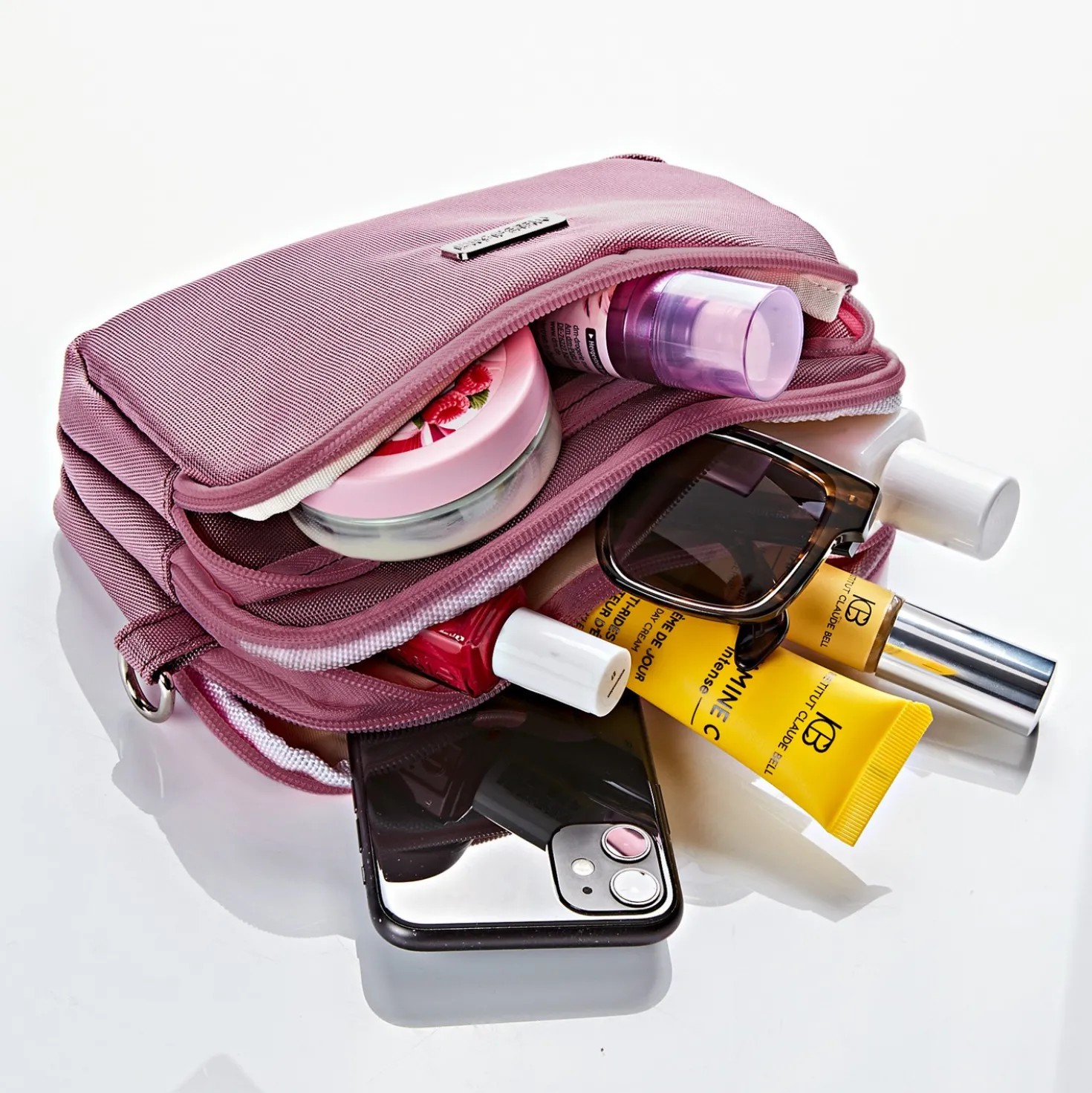Handtasche "Raja" mit RFID-Schutz pink Amélie di Santi