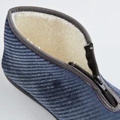 Hausschuh knöchelhoch Bootie blau