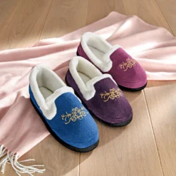Hausschuh mit Fleecefutter "Amethyst"
