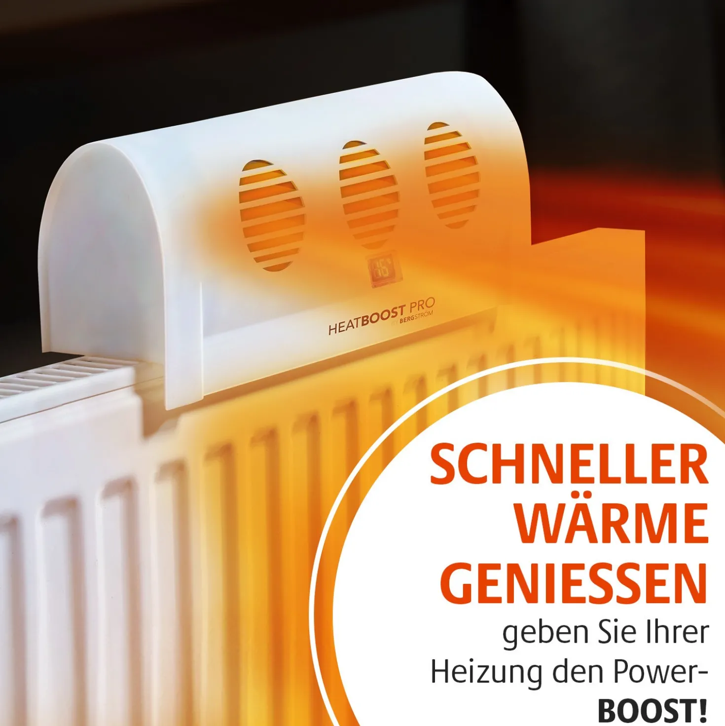 Heizkörperventilator "Heatboost Pro" von Bergström - Energiesparen dank effizienterem Heizen - Ab 2 Stück sparen!