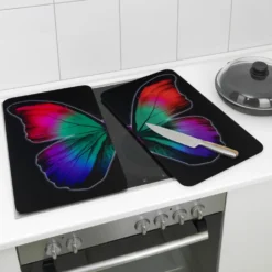 Herdabdeckplatten 2er Set Butterfly by Night WENKO