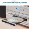 7-in-1 Musikanlage "Hudson Deluxe" für CDs, Kassetten, Vinyl Bergström
