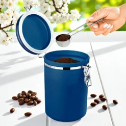 Kaffeedose blau