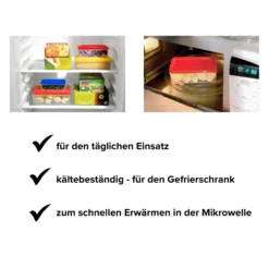 Küchenset mit Multifunktions-Hobel + 5 Aufsätzen + 3 Frischhaltedosen