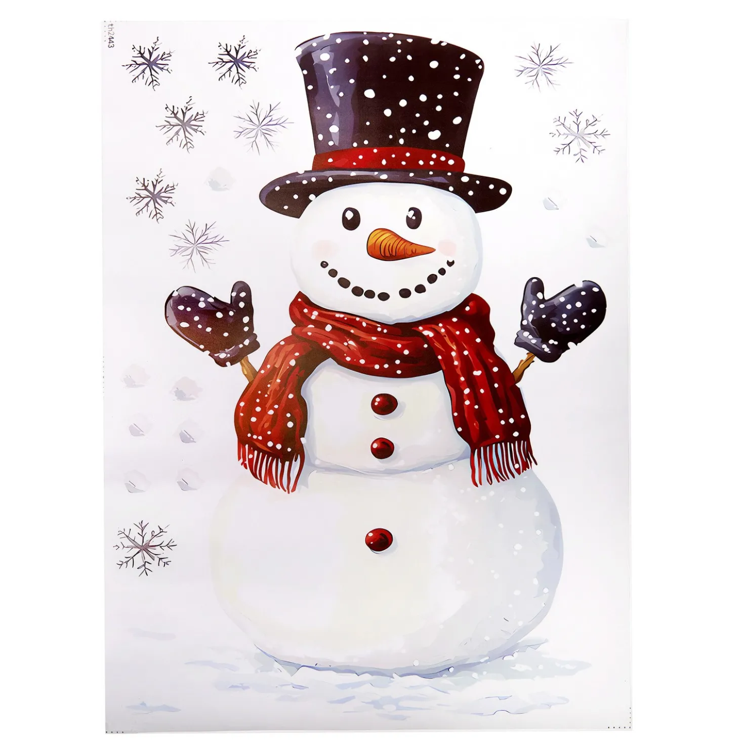 Kühlschrankaufkleber Schneemann