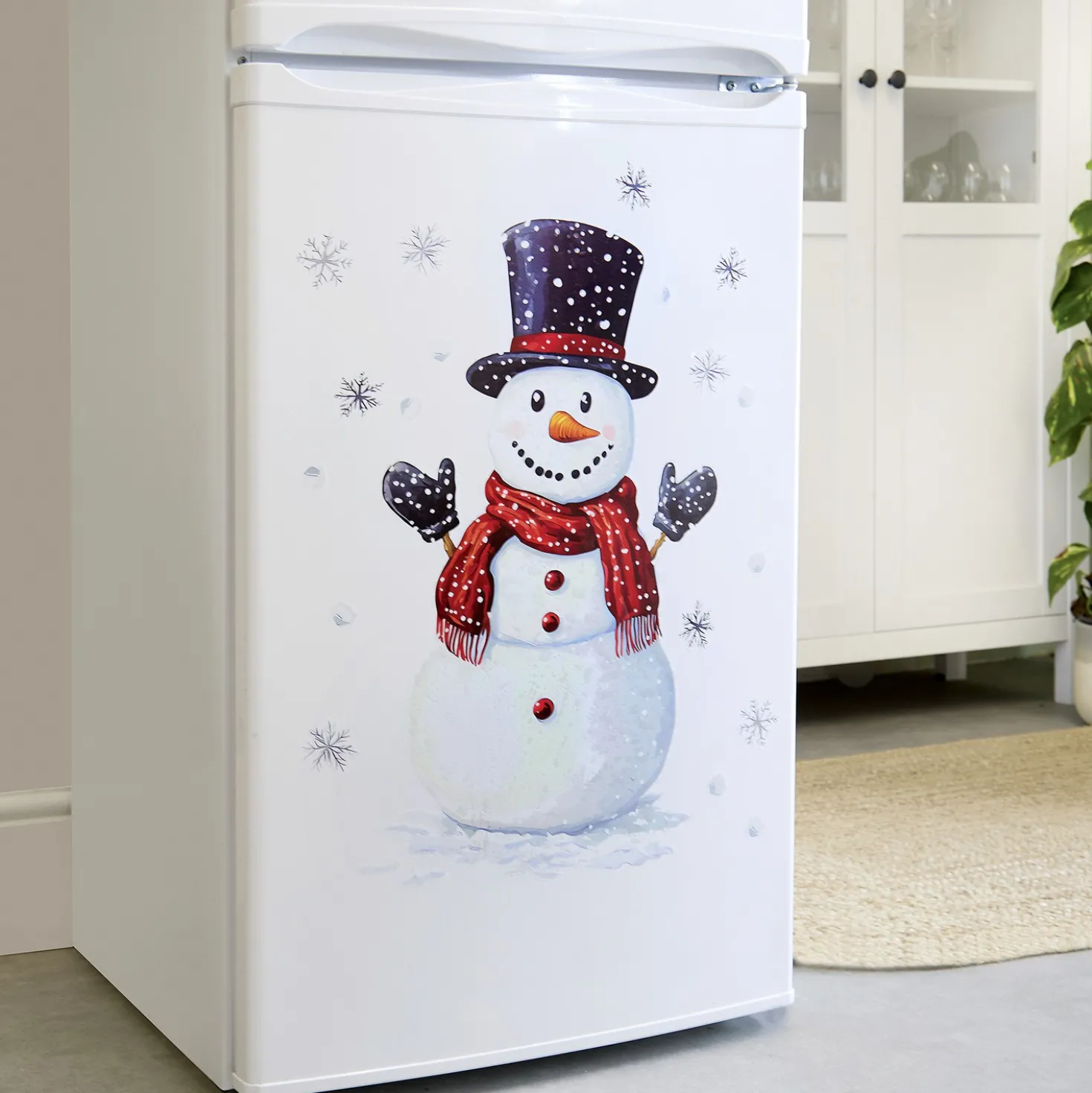 Kühlschrankaufkleber Schneemann