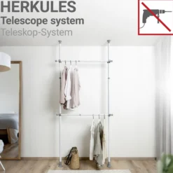 Kleiderstange Herkules 2er Set WENKO