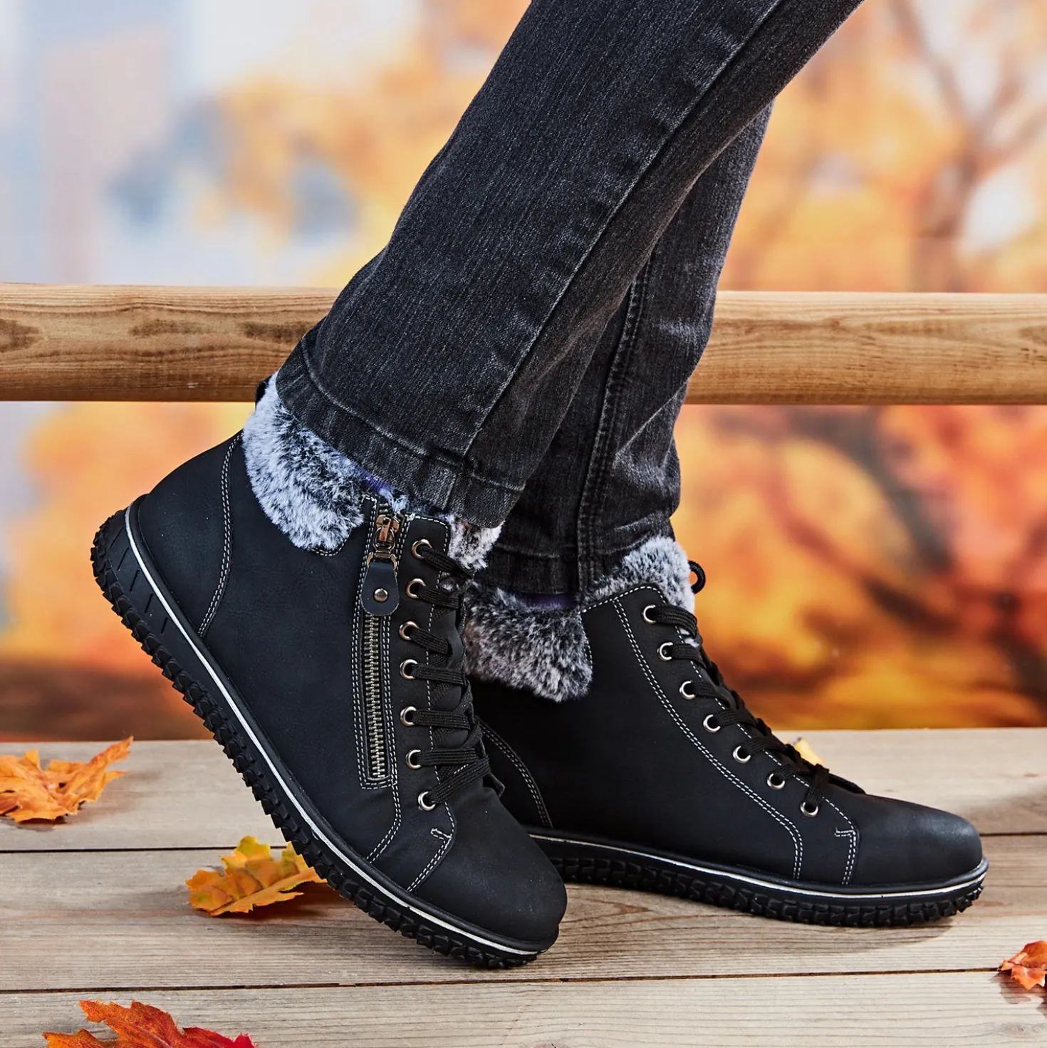 Komfort-Boots "Gloria" anthrazit