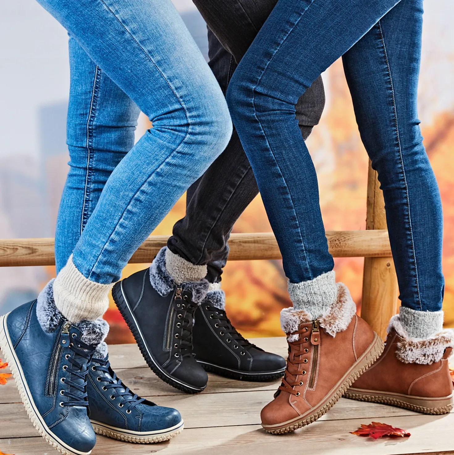 Komfort-Boots "Gloria" blau