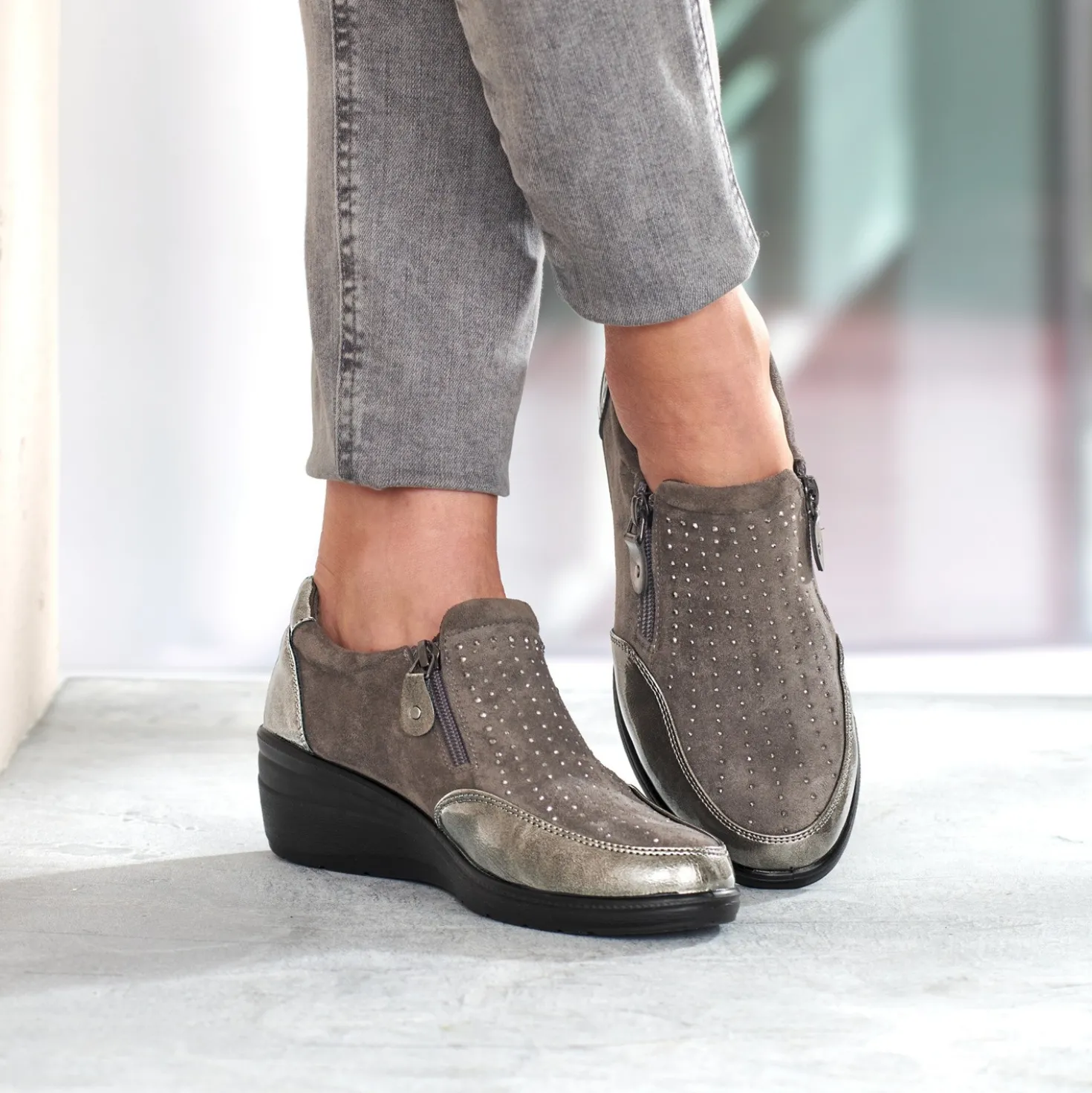 Komfortschuh "Jessica" grau