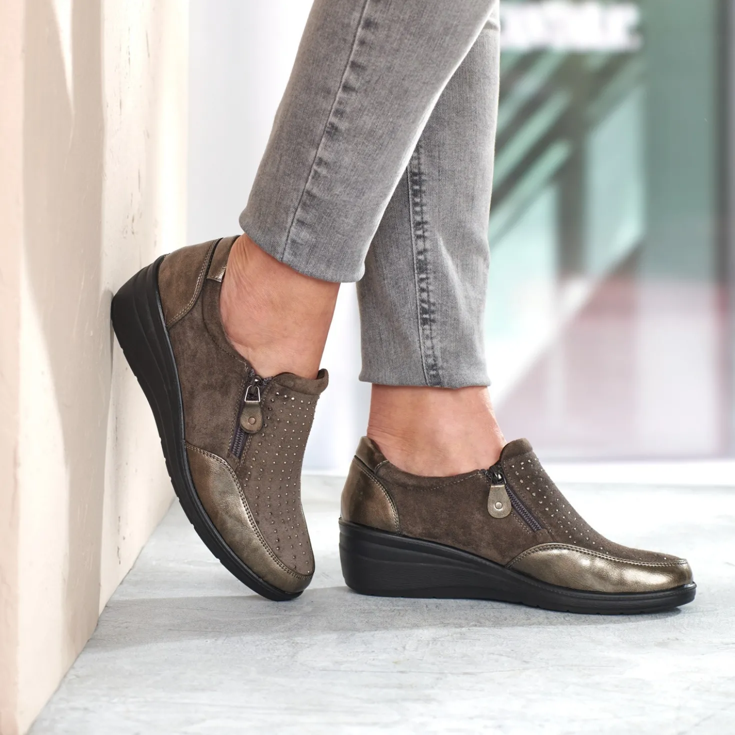 Komfortschuh "Jessica" grau