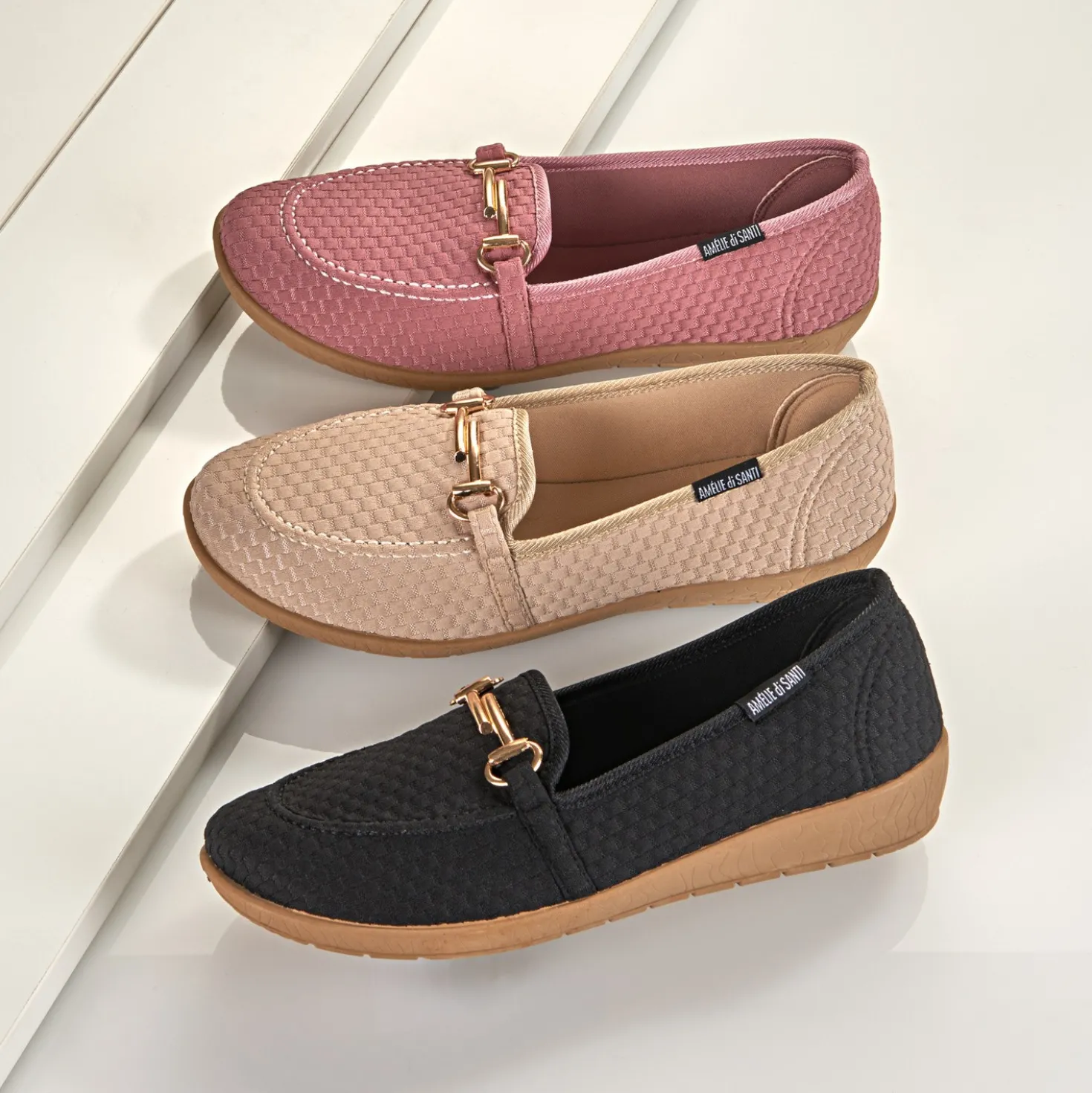 Komfort-Schuh Mokassin "Bärbel" burgund