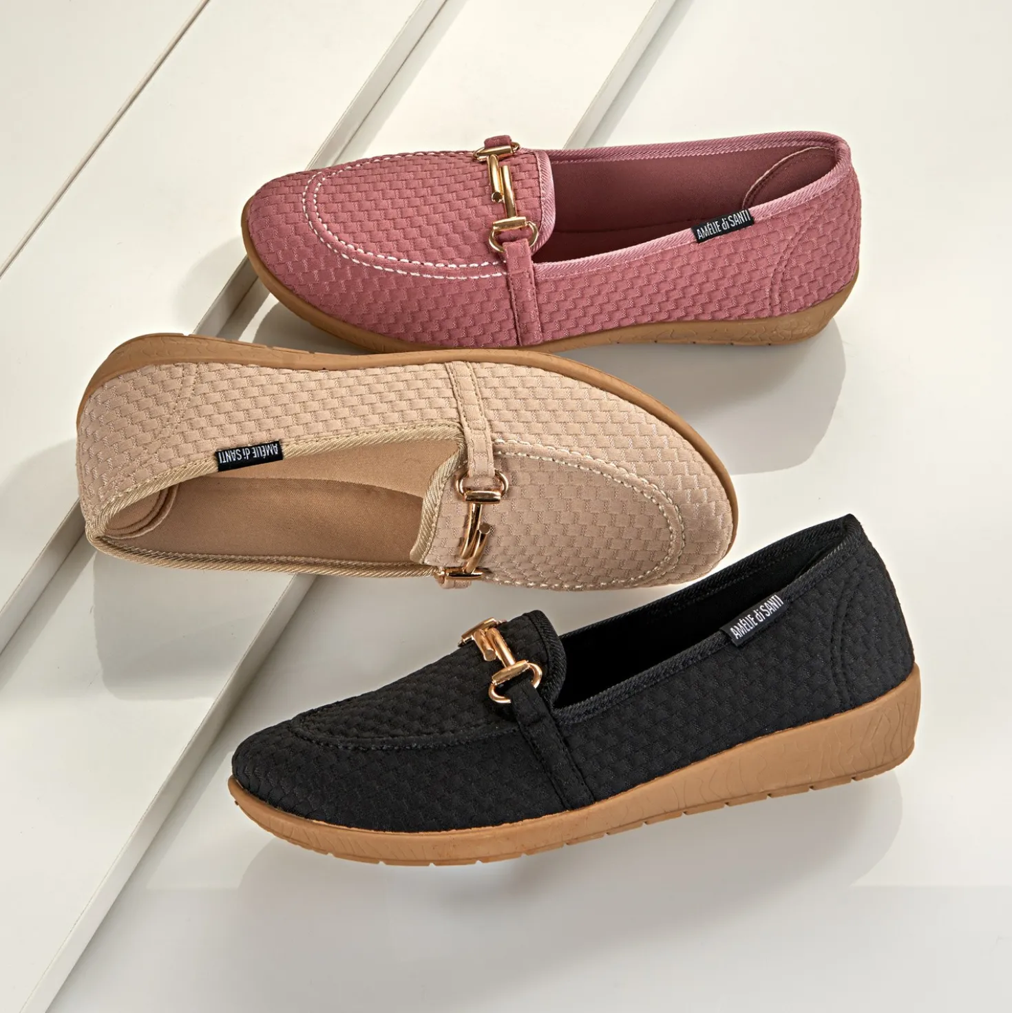 Komfort-Schuh Mokassin "Bärbel" burgund