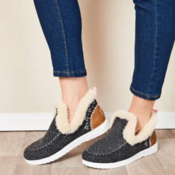 Komfort-Slipper "Mone" grau