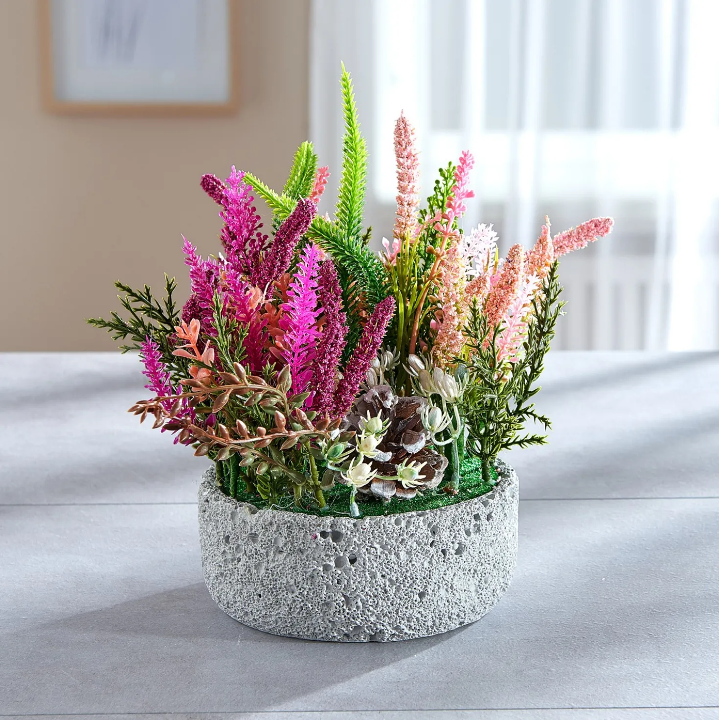 Kunstblume Erika-Gesteck Eldo