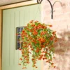 Kunstblumen hängend orange