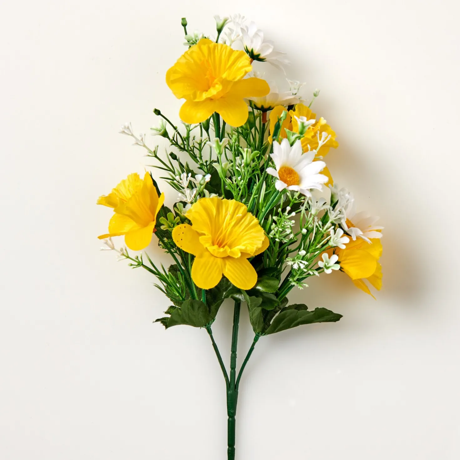 Kunstblumenstrauß Narzissen und Margeriten