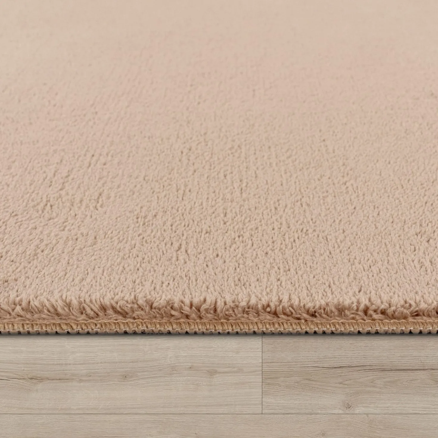 Kurzflor-Teppich CADIZ 630 Beige Rund Paco Home