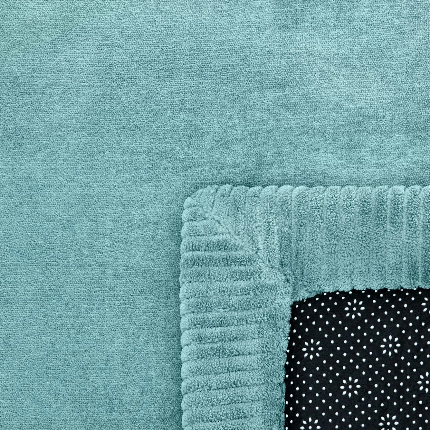 Kurzflor-Teppich TATAMI 475 Blau Rund Paco Home