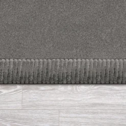 Kurzflor-Teppich TATAMI 475 Grau Rund Paco Home