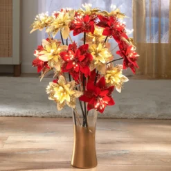 LED-Christsternzweige rot 2er-Set