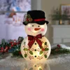 LED-Glasdeko Schneemann 30 cm Eldo