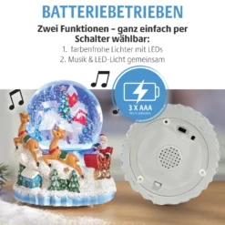 LED-Schneekugel mit Musik