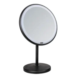 LED Stand-Kosmetikspiegel „Onno“ Schwarz WENKO
