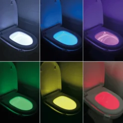 LED-Toilettenlicht mit Bewegungssensor und Farbwechsel