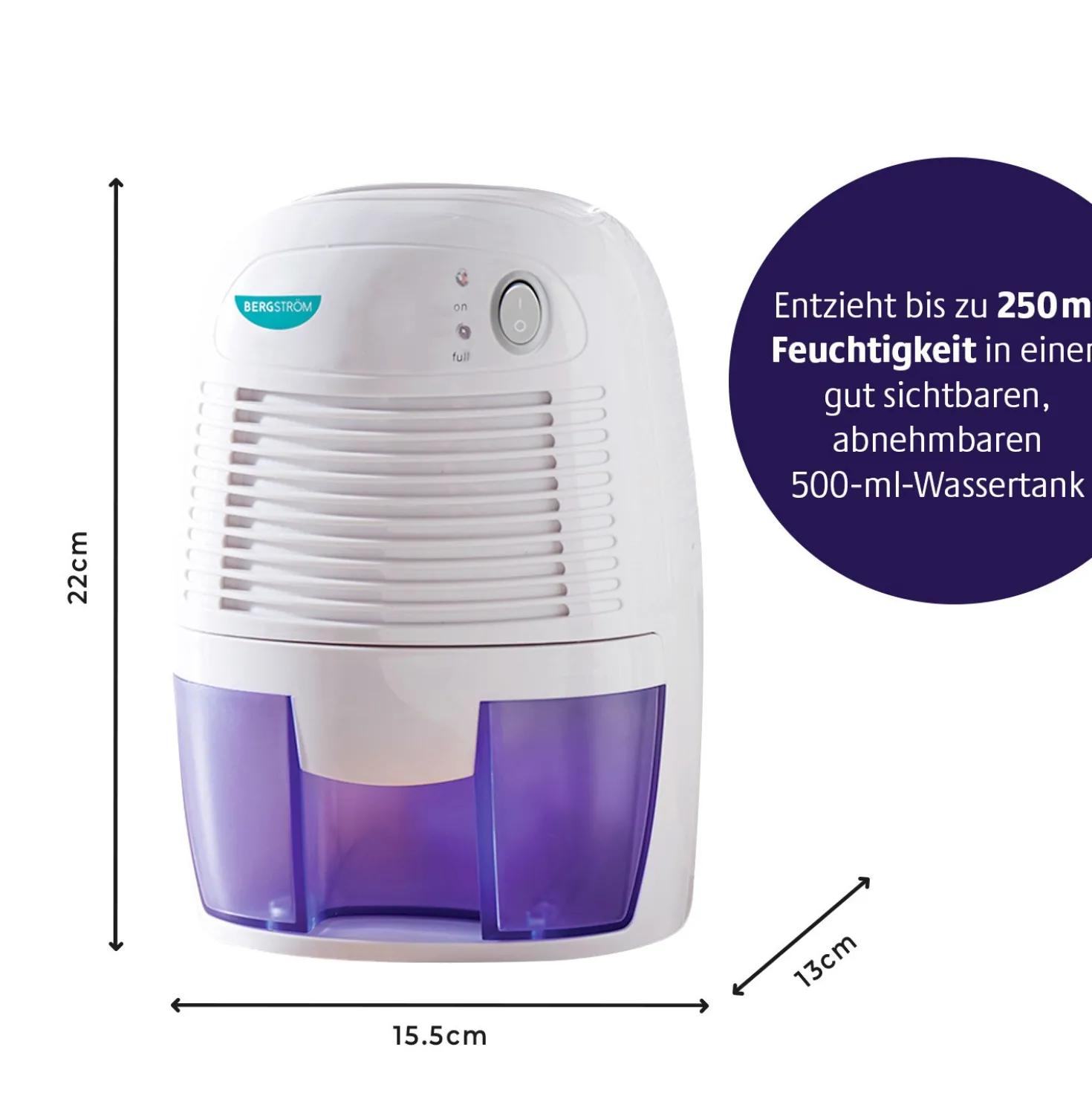 Luftentfeuchter 500 ml Bergström