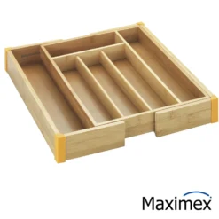 Maximex Besteckkasten Bambus, ausziehbar