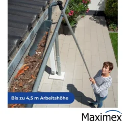 Maximex Dachrinnenschaufel Maxi, Dachrinnenreiniger mit Teleskopstiel