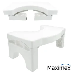 Maximex Faltbarer Toiletten-Fußhocker, Belastbarkeit bis 100 kg