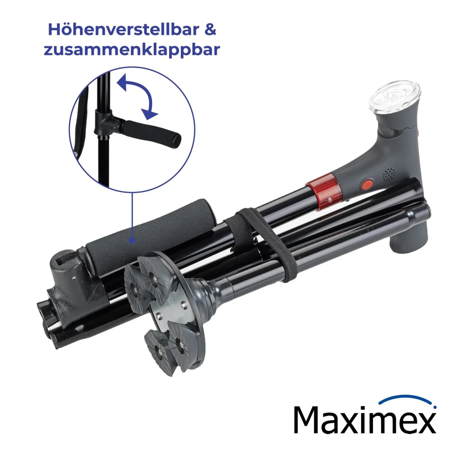Maximex LED Geh- und Aufstehhilfe, Belastbarkeit: 150 kg