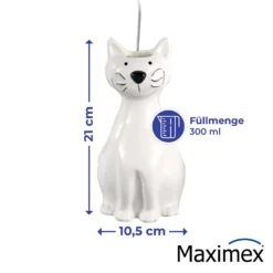 Maximex Luftbefeuchter Katze 2er Set, Füllmenge 300 ml