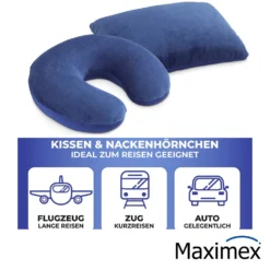 Maximex Reisekissen mit Nackenstütze 2-in-1