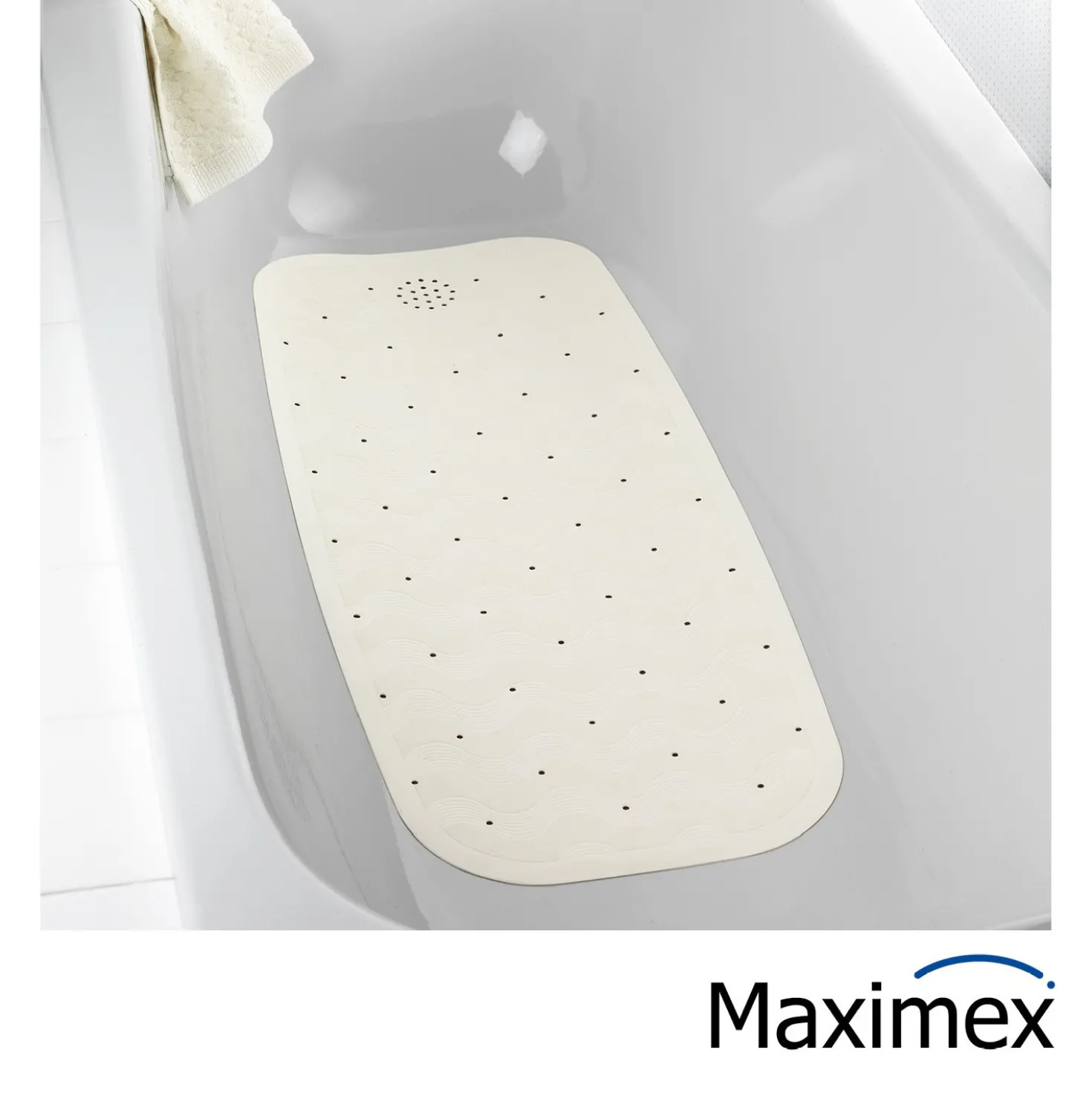 Maximex Wanneneinlage Natur-Kautschuk Beige, 37 x 90 cm