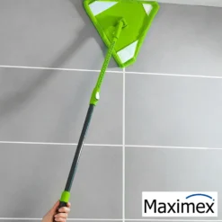 Maximex Wischmopp TRIANGEL, problemlose Reinigung von Ecken, Nischen und großen Flächen