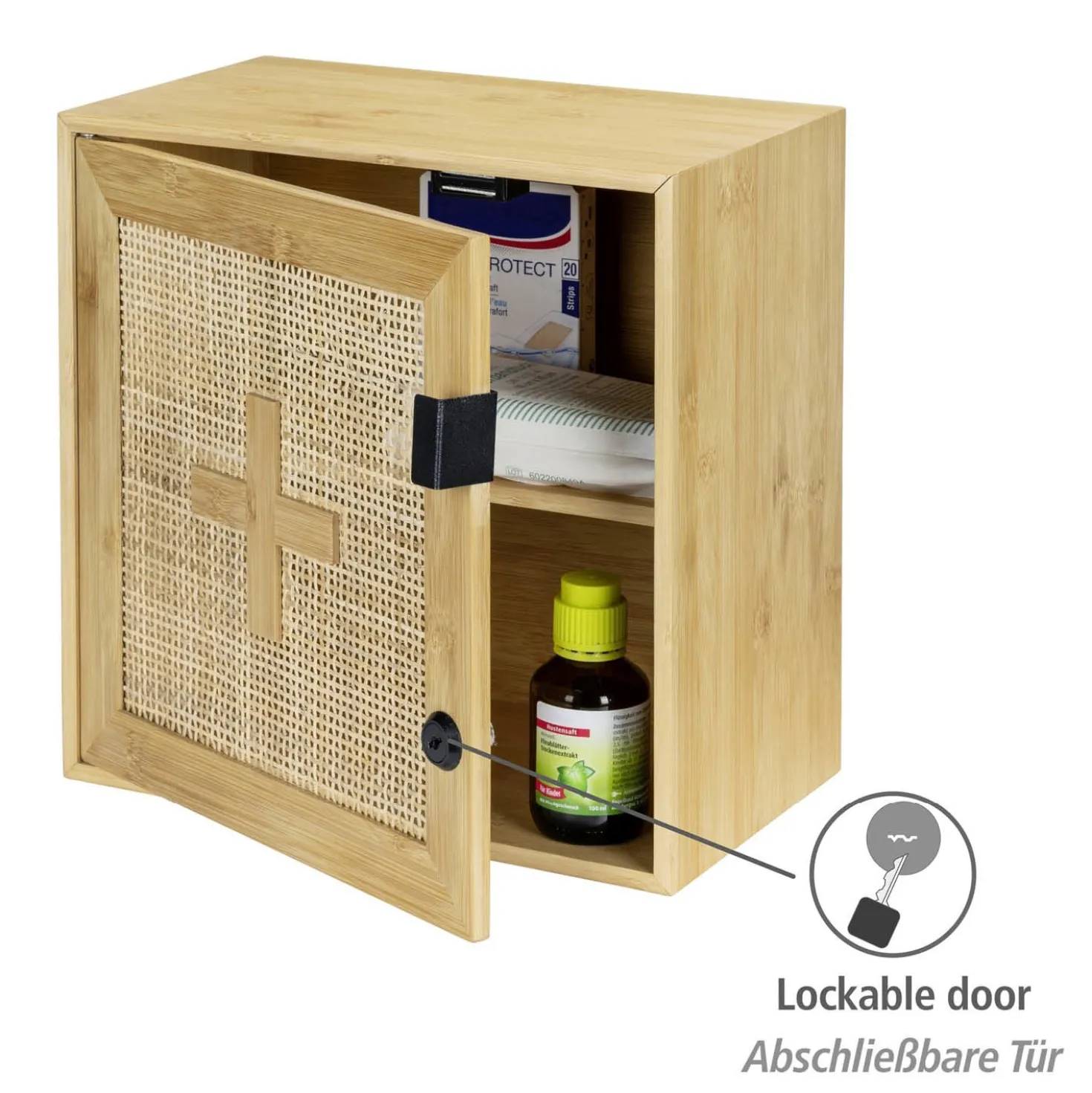 Medikamentenschrank Allegre aus Bambus & Rattan WENKO