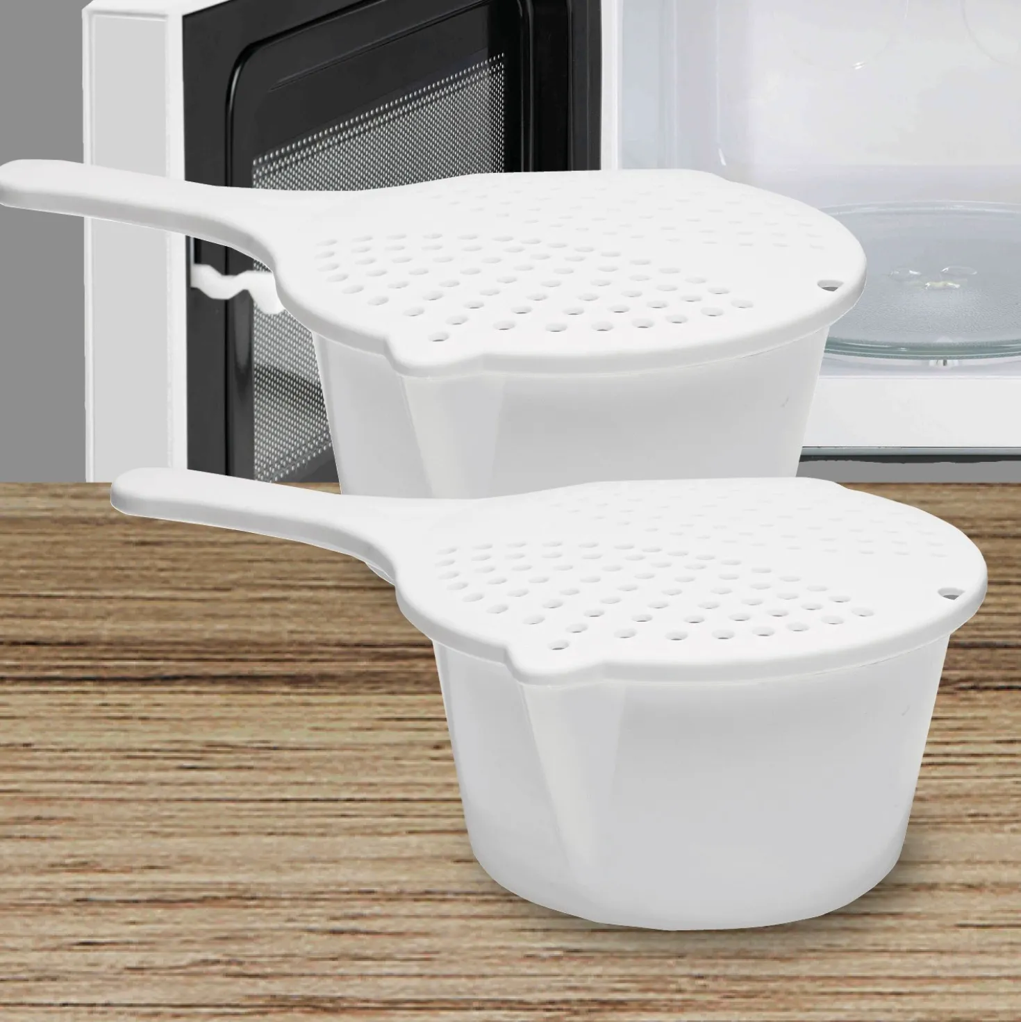 Mikrowellentöpfe 3in1 2er-Set Basilico