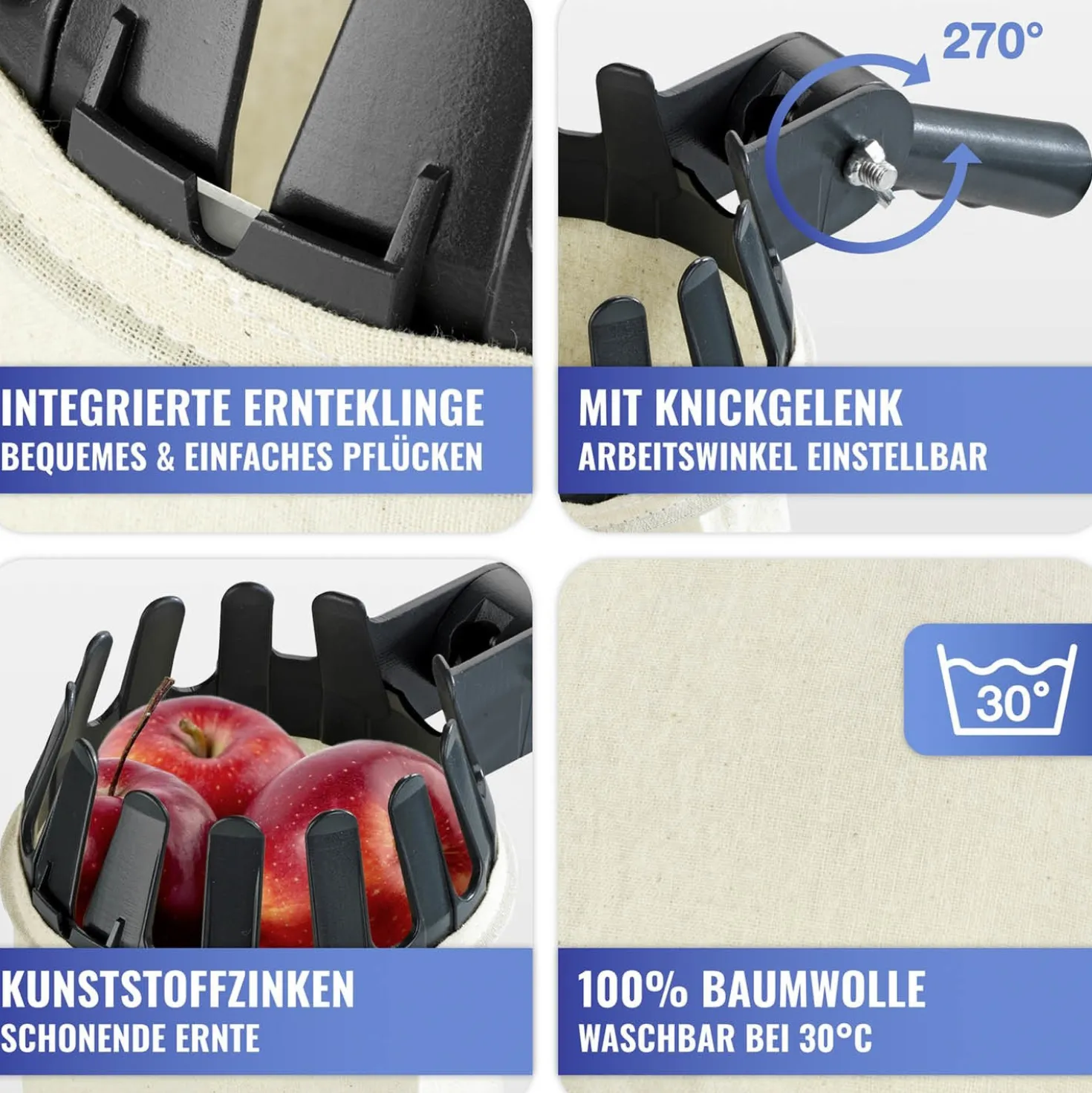 Obstsammler XL mit Teleskopstiel MAXIMEX