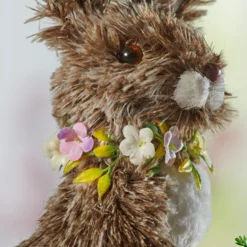 Osterdeko Hase mit Schubkarre 