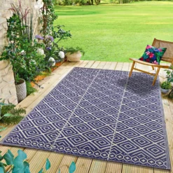 Outdoor-Teppich 120x180cm blau Gainsborough