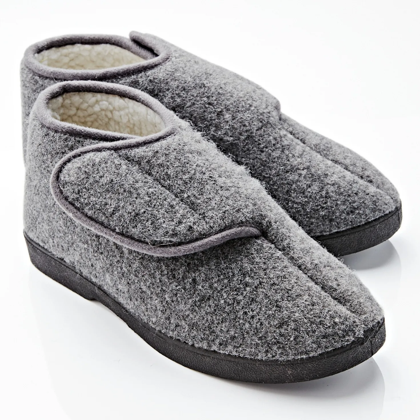 Pantoffel dunkelgrau
